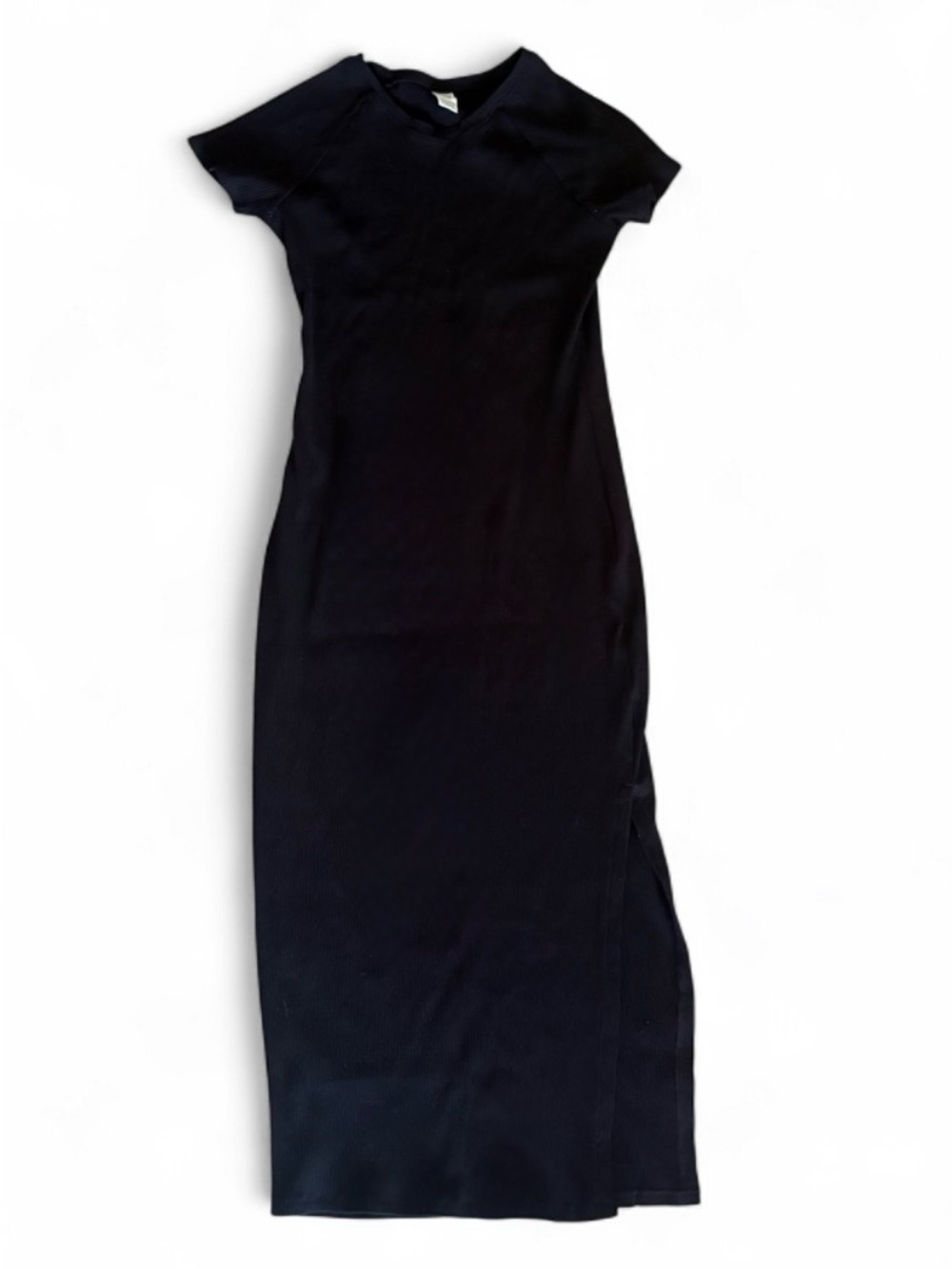 PINK Victoria's Secret Black Short-Sleeve Maxi Dress